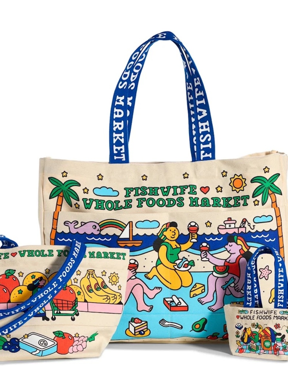 Fishwife x Whole Foods Market Canvas Tote - Small - Picture 2 of 2